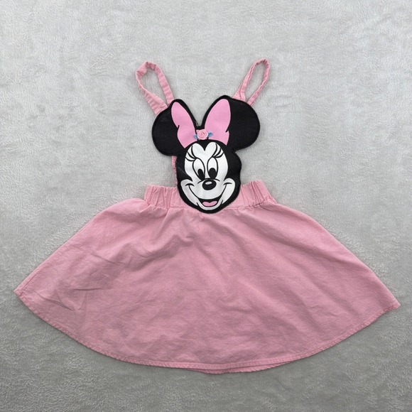Disney Other - VTG Pink Disney Minnie Mouse Dress Girls Youth 6 USA 80s 90s Micky And Friends